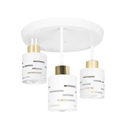 Φωτιστικό οροφής ELEN 3xE27/35W/230V λευκό/χρυσό
