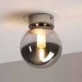 Φωτιστικό οροφής ELIAS 1xE14/5W/230V Ø 13 cm ματ χρώμιο/καπνιστό γκρι