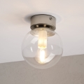 Φωτιστικό οροφής ELIAS 1xE14/5W/230V Ø 13 cm ματ χρώμιο/διάφανο