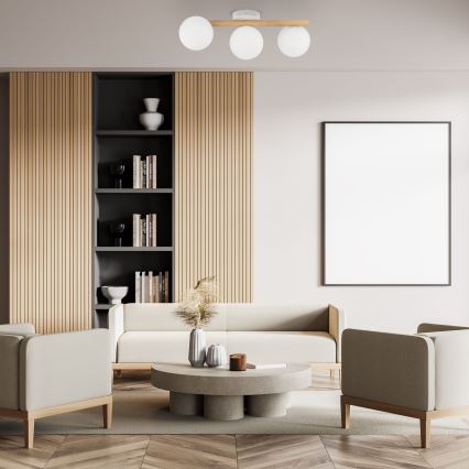 Φωτιστικό οροφής ELYON 3xG9/40W/230V, φινίρισμα πεύκου
