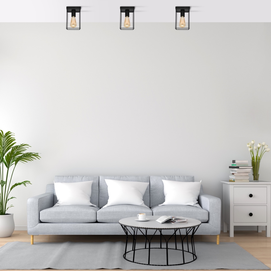 Φωτιστικό οροφής FINN 1xE27/15W/230V μαύρο