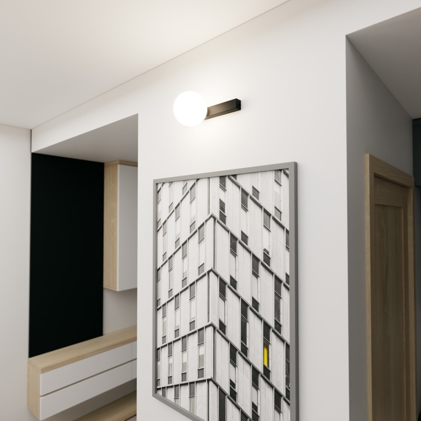 Φωτιστικό οροφής FIT 1xE14/10W/230V μαύρο/λευκό