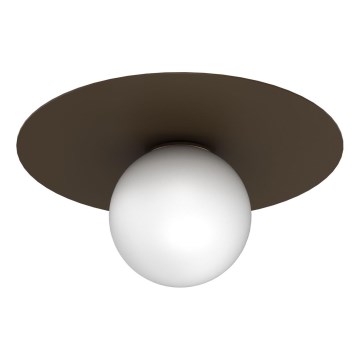 Φωτιστικό οροφής FLAT 1xE27/15W/230V 55x60 cm, καφέ