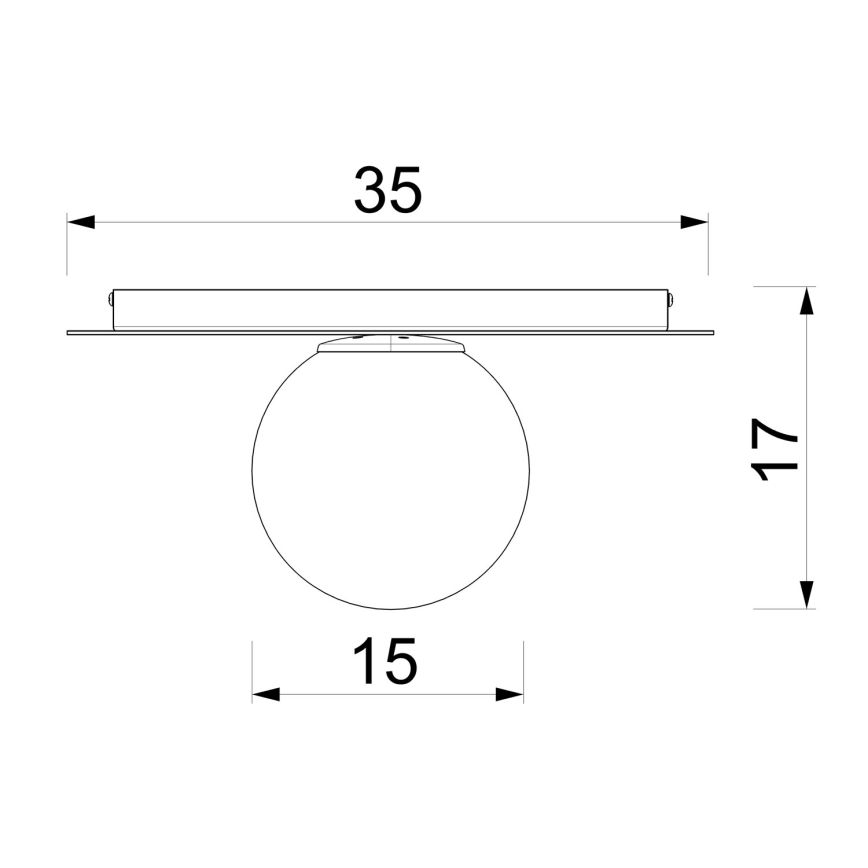 Φωτιστικό οροφής FLAT 1xE27/15W/230V 55x60 cm, καφέ