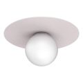 Φωτιστικό οροφής FLAT 1xE27/15W/230V, διάμετρος 35 cm, σε κρεμ απόχρωση
