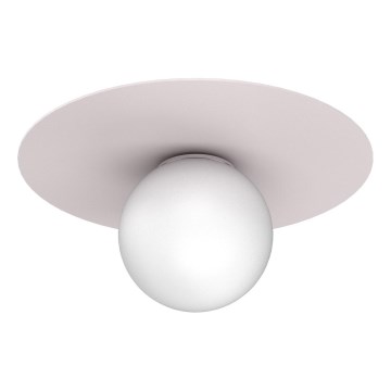 Φωτιστικό οροφής FLAT 1xE27/15W/230V, διάμετρος 35 cm, σε κρεμ απόχρωση