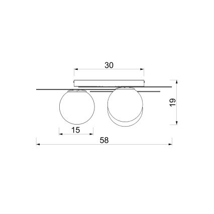 Φωτιστικό οροφής FLAT 3xE27/15W/230V 55x60 cm μπεζ/κρεμ/καφέ