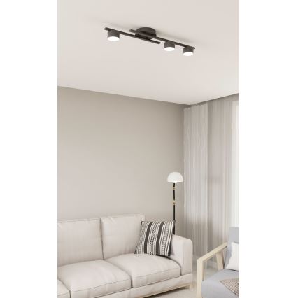 Φωτιστικό οροφής FRAGMENT 3xGX53/12W/230V μαύρο