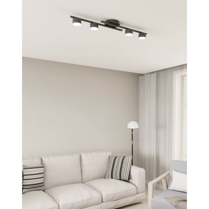 Φωτιστικό οροφής FRAGMENT 4xGX53/12W/230V μαύρο