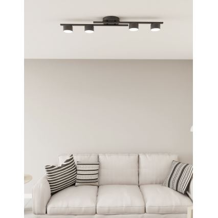 Φωτιστικό οροφής FRAGMENT 4xGX53/12W/230V μαύρο