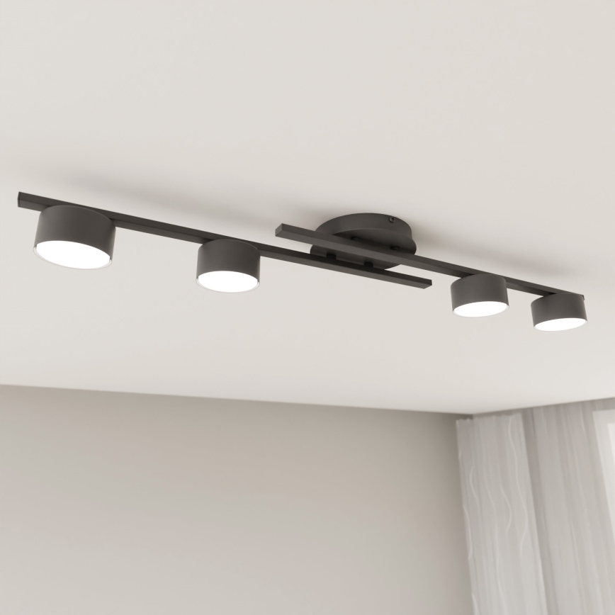 Φωτιστικό οροφής FRAGMENT 4xGX53/12W/230V μαύρο