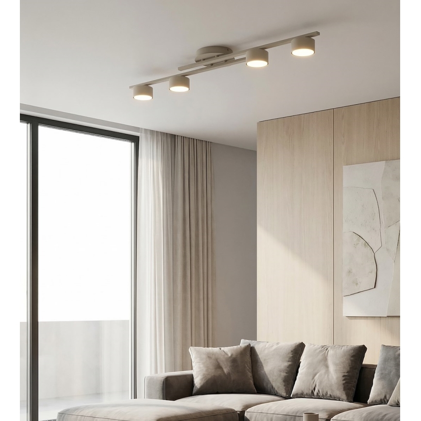 Φωτιστικό οροφής FRAGMENT 4xGX53/12W/230V μπεζ