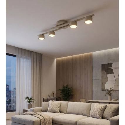 Φωτιστικό οροφής FRAGMENT 4xGX53/12W/230V μπεζ