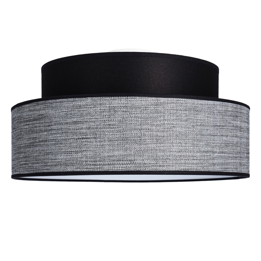 Φωτιστικό οροφής GRACE 1xE27/60W/230V διάμετρος 40 cm μαύρο/γκρι