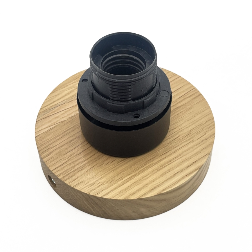 Φωτιστικό οροφής HARMA WOOD 1xE27/15W/230V δρυς/λευκό Ø 20 εκ.