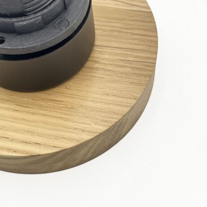 Φωτιστικό οροφής HARMA WOOD 1xE27/15W/230V δρυς/λευκό Ø 20 εκ.