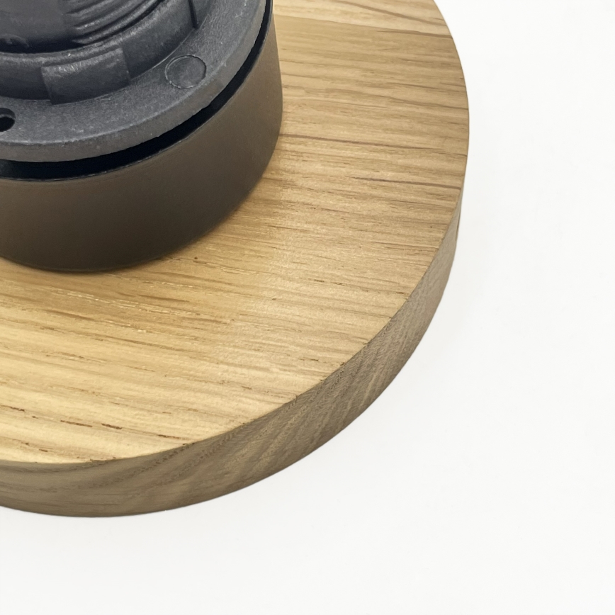 Φωτιστικό οροφής HARMA WOOD 1xE27/15W/230V δρυς/λευκό Ø 25 εκ.