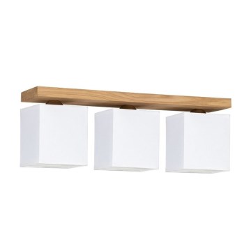 Φωτιστικό οροφής INGER 3xE27/25W/230V δρυς