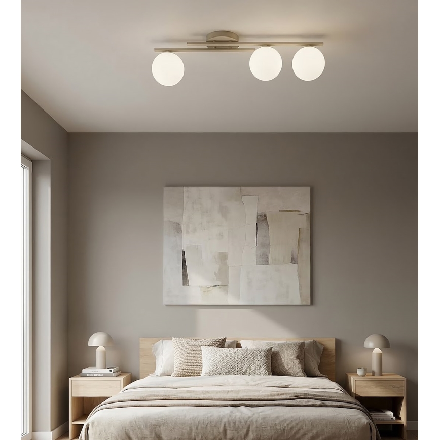 Φωτιστικό οροφής KAIRO 3xE14/10W/230V μπεζ