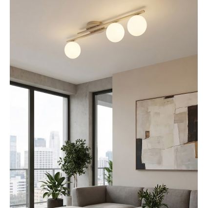 Φωτιστικό οροφής KAIRO 3xE14/10W/230V μπεζ