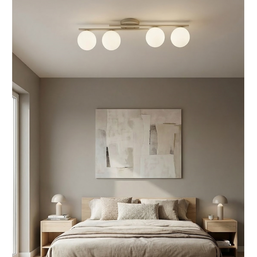 Φωτιστικό οροφής KAIRO 4xE14/10W/230V μπεζ