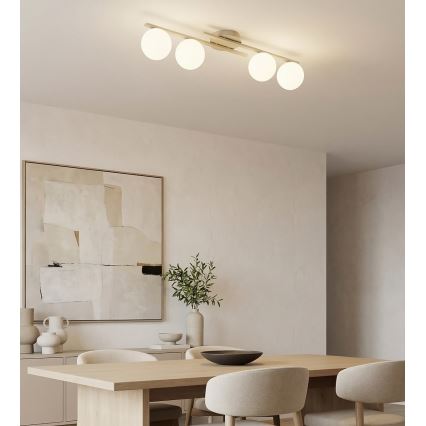 Φωτιστικό οροφής KAIRO 4xE14/10W/230V μπεζ