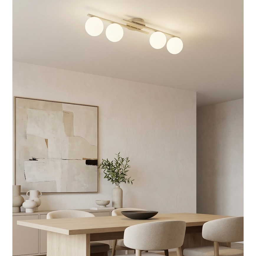 Φωτιστικό οροφής KAIRO 4xE14/10W/230V μπεζ