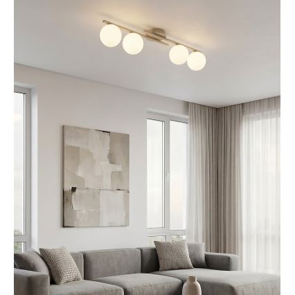Φωτιστικό οροφής KAIRO 4xE14/10W/230V μπεζ