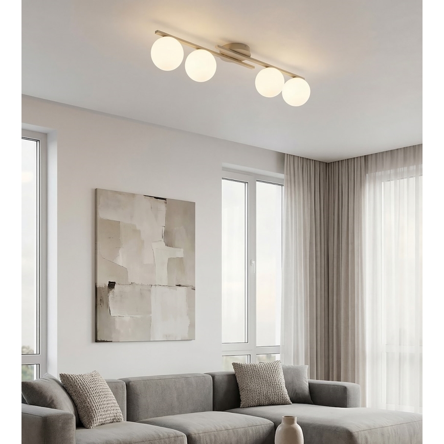 Φωτιστικό οροφής KAIRO 4xE14/10W/230V μπεζ