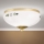 Φωτιστικό οροφής LANDHAUS 1xE27/60W/230V διάμ. 21 εκ. ορείχαλκος/λευκό/πράσινο