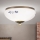 Φωτιστικό οροφής LANDHAUS, 1xE27/60W/230V, διάμετρος 21 cm, μπρονζέ/λευκό/μπλε
