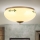 Φωτιστικό οροφής LANDHAUS 2xE27/60W/230V Ø 28 εκ. μπρονζέ/μπεζ/πράσινο