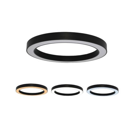 Φωτιστικό οροφής LED/100W/230V 3000/4000/6500K Ø 100 cm μαύρο