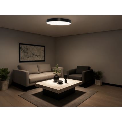 Φωτιστικό οροφής LED/135W/230V 3000/4000/6500K διάμ. 80 cm μαύρο
