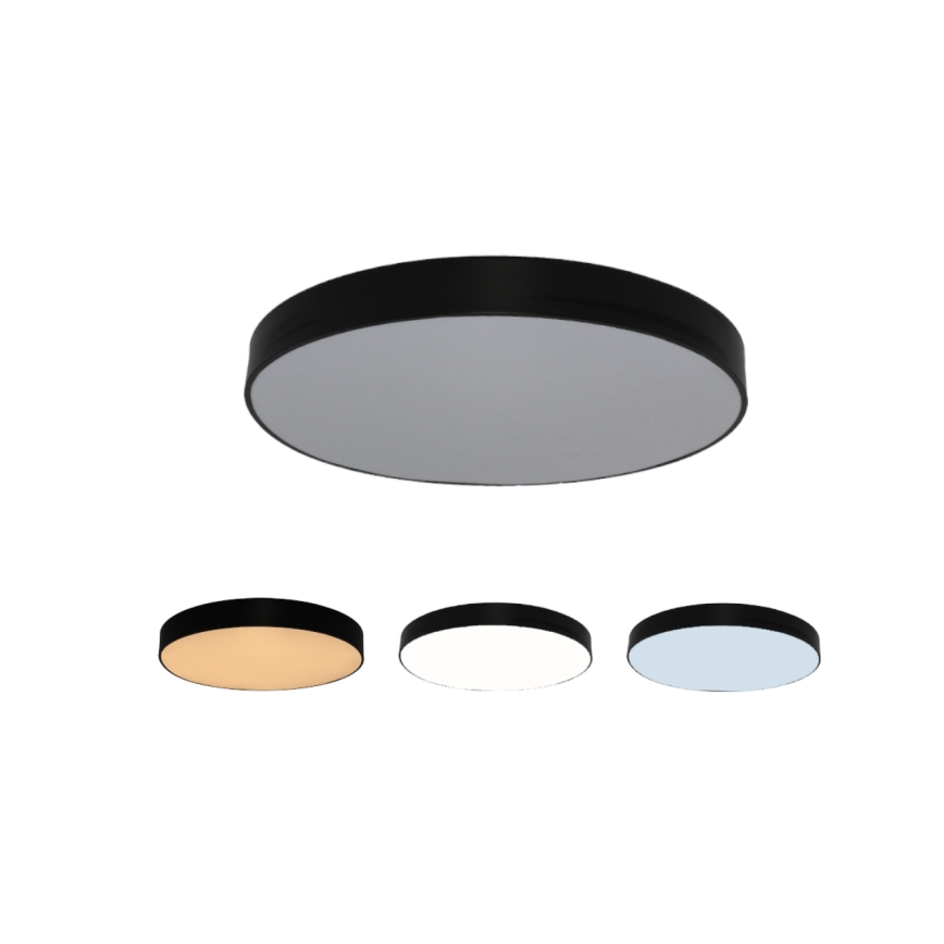 Φωτιστικό οροφής LED/135W/230V 3000/4000/6500K διάμ. 80 cm μαύρο