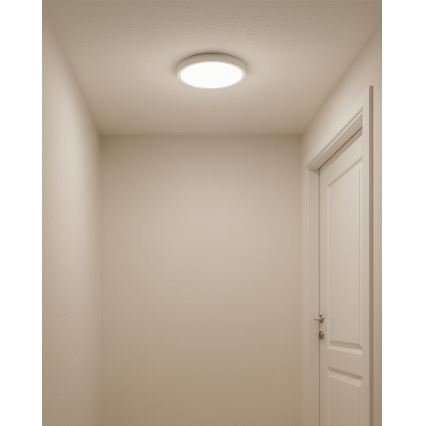 Φωτιστικό οροφής LED/18W/230V 3000/4000/6500K, διάμ. 23 cm, λευκό
