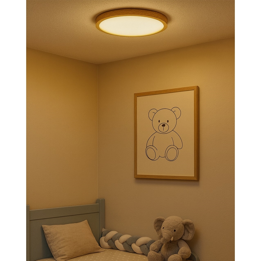 Φωτιστικό οροφής LED/24W/230V 3000/4000/6500K, διάμ. 30 cm, μπεζ