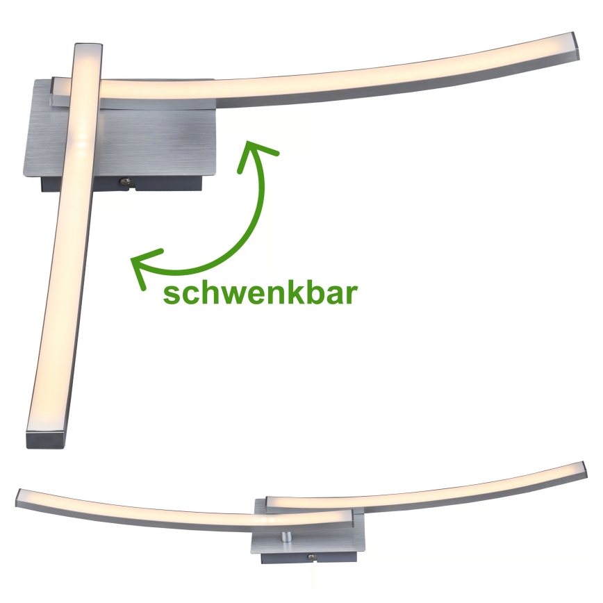 Φωτιστικό οροφής LED 2xLED/6W/230V 3000K ματ χρώμιο