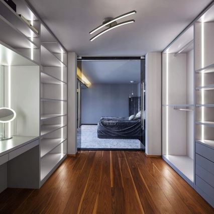 Φωτιστικό οροφής LED 2xLED/6W/230V 3000K μαύρο