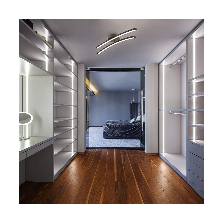 Φωτιστικό οροφής LED 2xLED/6W/230V 3000K μαύρο