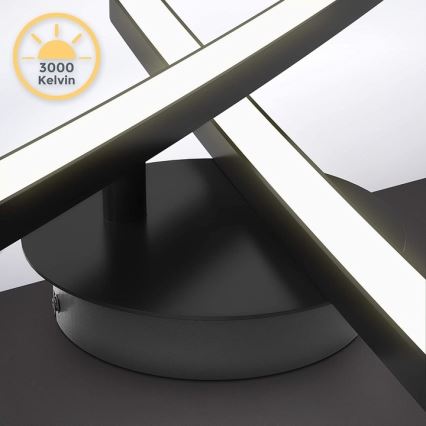 Φωτιστικό οροφής LED 2xLED/6W/230V 3000K μαύρο