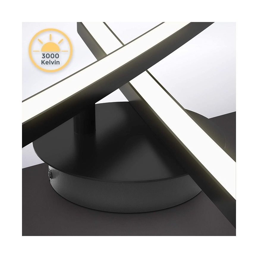 Φωτιστικό οροφής LED 2xLED/6W/230V 3000K μαύρο