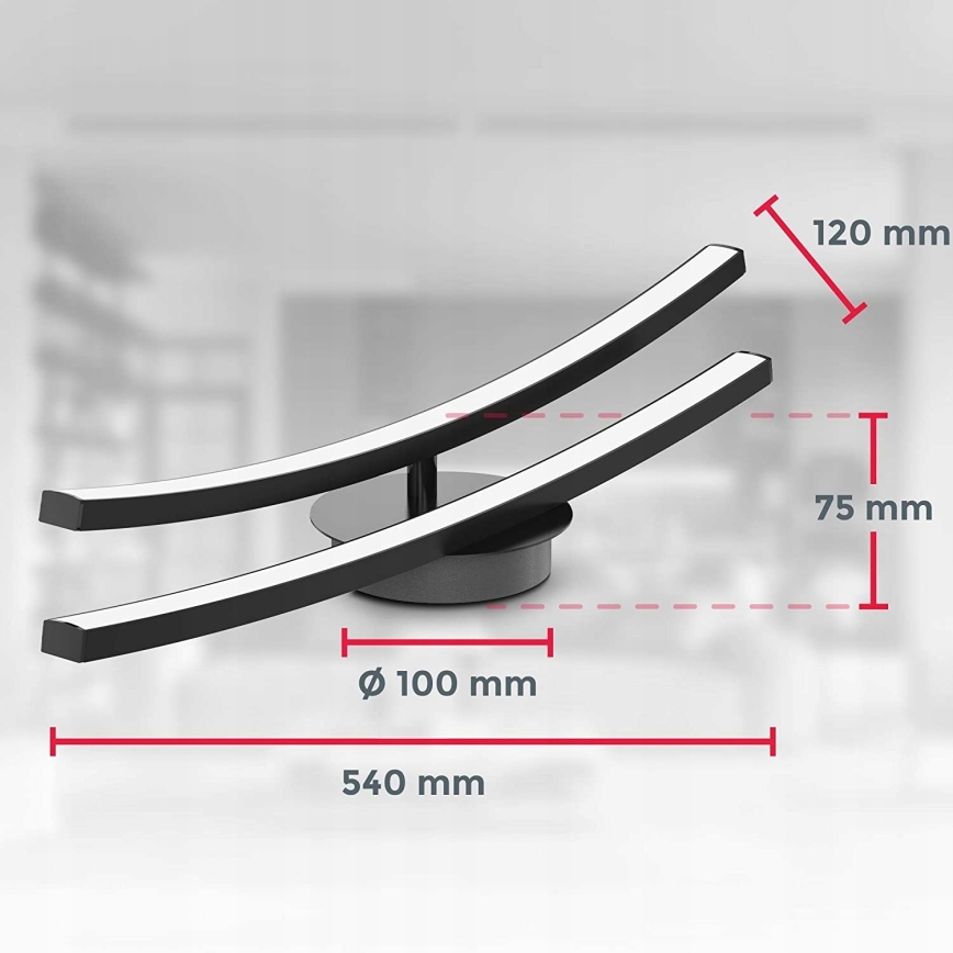 Φωτιστικό οροφής LED 2xLED/6W/230V 3000K μαύρο