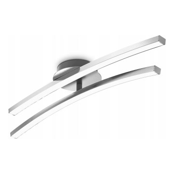 Φωτιστικό οροφής LED 2xLED/6W/230V γυαλιστερό χρώμιο