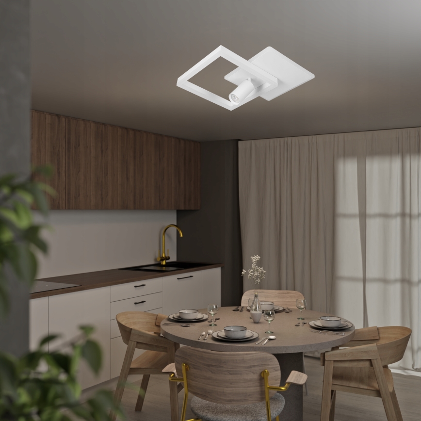 Φωτιστικό οροφής LED/38W/230V + 1xGU10/30W λευκό