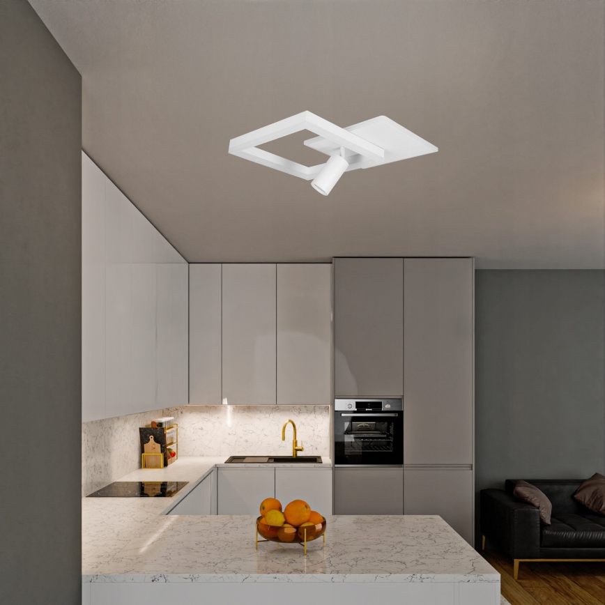 Φωτιστικό οροφής LED/38W/230V + 1xGU10/30W λευκό