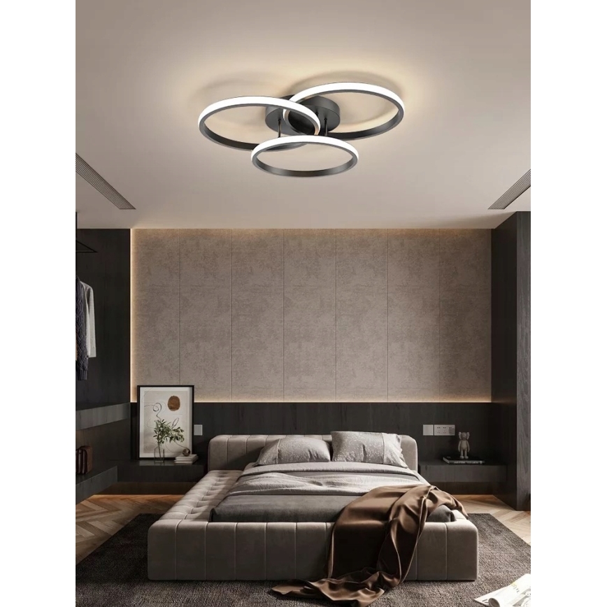 Φωτιστικό οροφής LED/38W/230V μαύρο