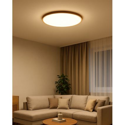 Φωτιστικό οροφής LED, 40W, 230V, 3000/4000/6500K, διάμ. 50 cm, μπεζ