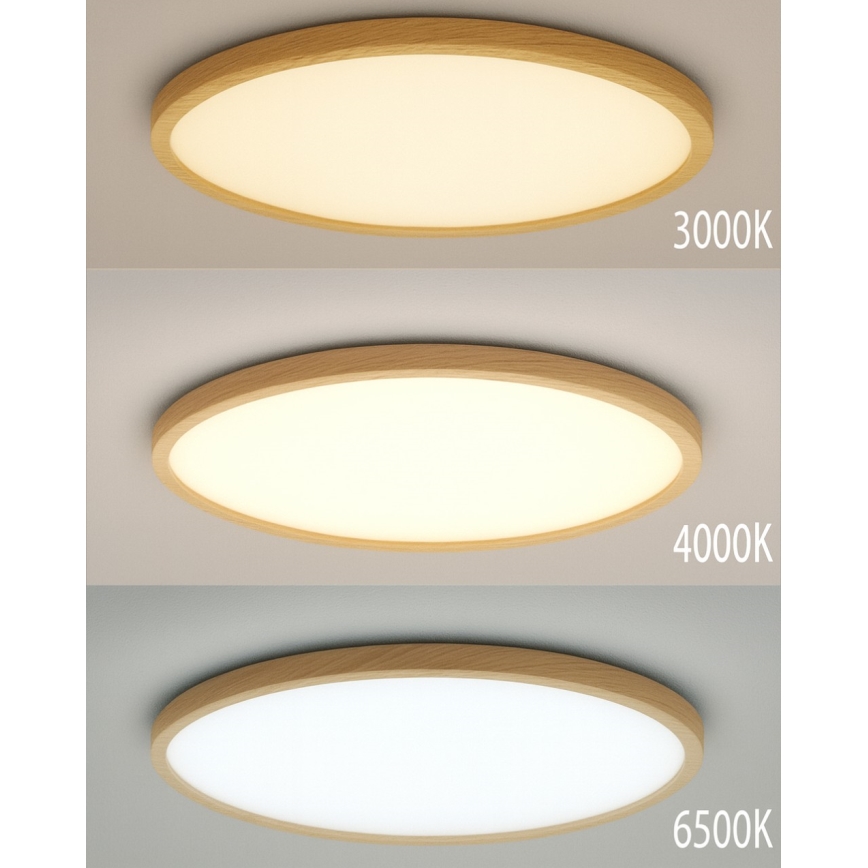 Φωτιστικό οροφής LED, 40W, 230V, 3000/4000/6500K, διάμ. 50 cm, μπεζ