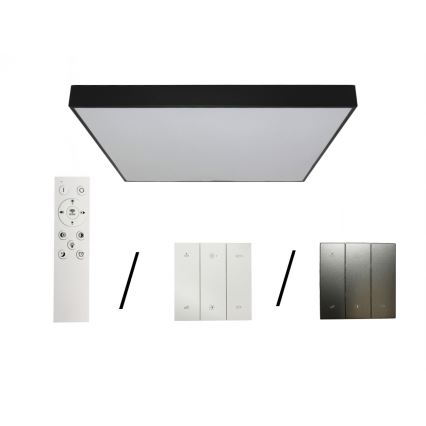 Φωτιστικό οροφής LED, 480W, 230V, 3000/4000/6500K, 120x120 cm, μαύρο